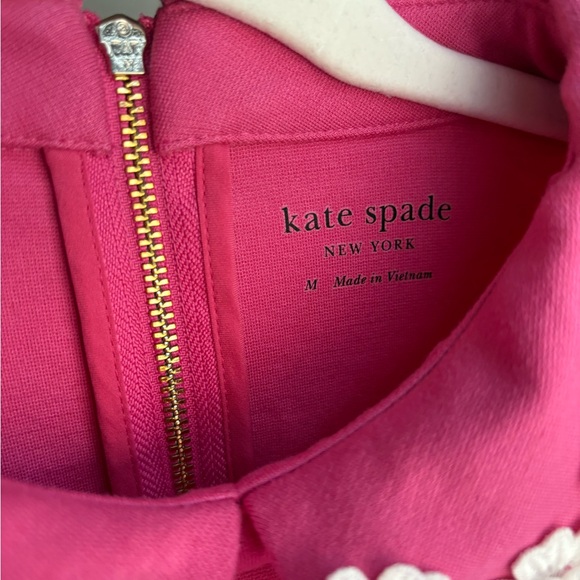 Kate Spade Pink Dress with Floral Collar size Medium - Picture 7 of 11
